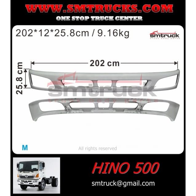 BUMPER HINO 500 FD 10.5T 03/08 ARRIBA
