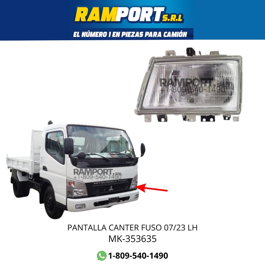 PANTALLA CANTER FUSO 07/23 LH