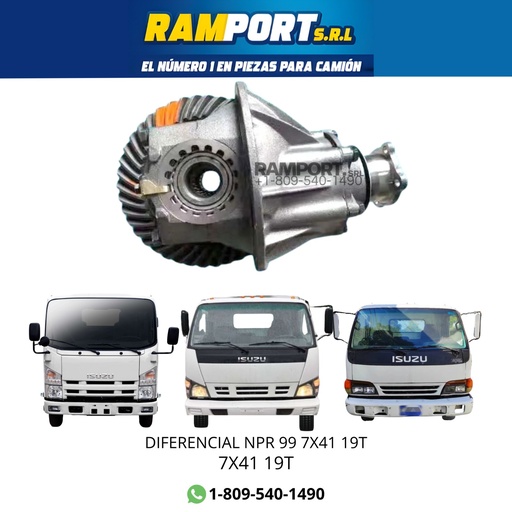 [7X41 19T] DIFERENCIAL ISUZU NPR 99 7X41 19T