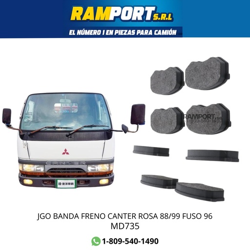 [MD735 NT] JGO BANDA DISCO CANTER ROSA 88/99 