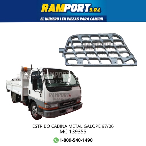 [MC-139355] ESCALÓN CABINA MITSUBISHI CANTER  97/06 H