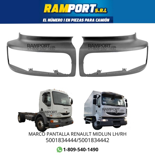 [5001834444] MARCO PANTALLA RENAULT MIDLUN LH *