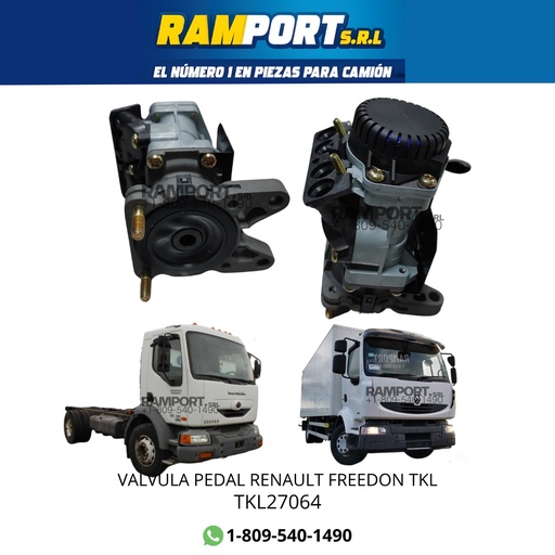[TKL27064] VALVULA PEDAL RENAULT FREEDON TKL * 5