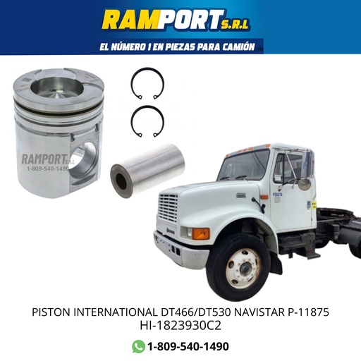 [HI-1823930C2] PISTON INTERNATIONAL DT466/DT530 NAVISTAR P-11875 *