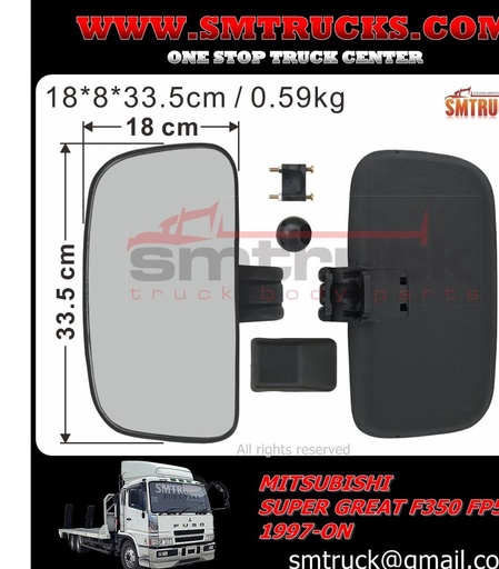 [MBH97-631R] ESPEJO FUSO F350/FP510 RH YY-179