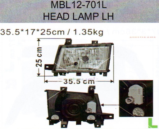 [MBL12-701L] PANTALLA FUSO FE160 12/23 LH